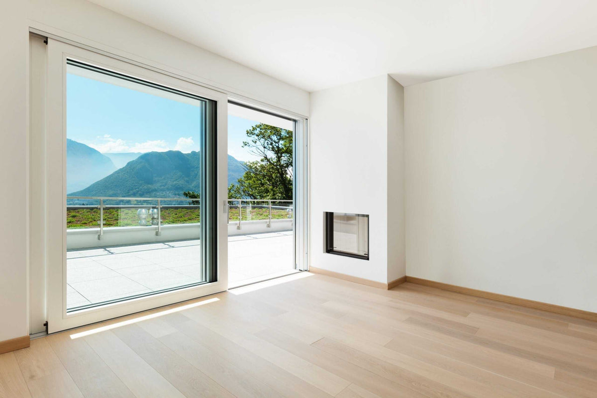 108"x96" custom energy efficient aluminum sliding doors