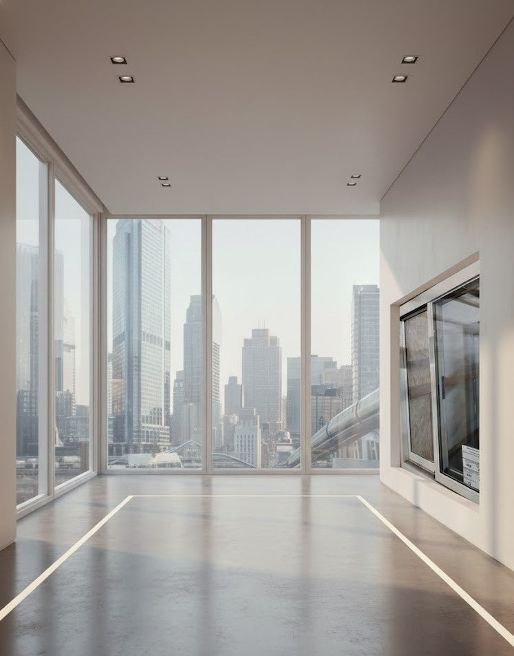 60"x48" custom energy-efficient aluminum sliding window