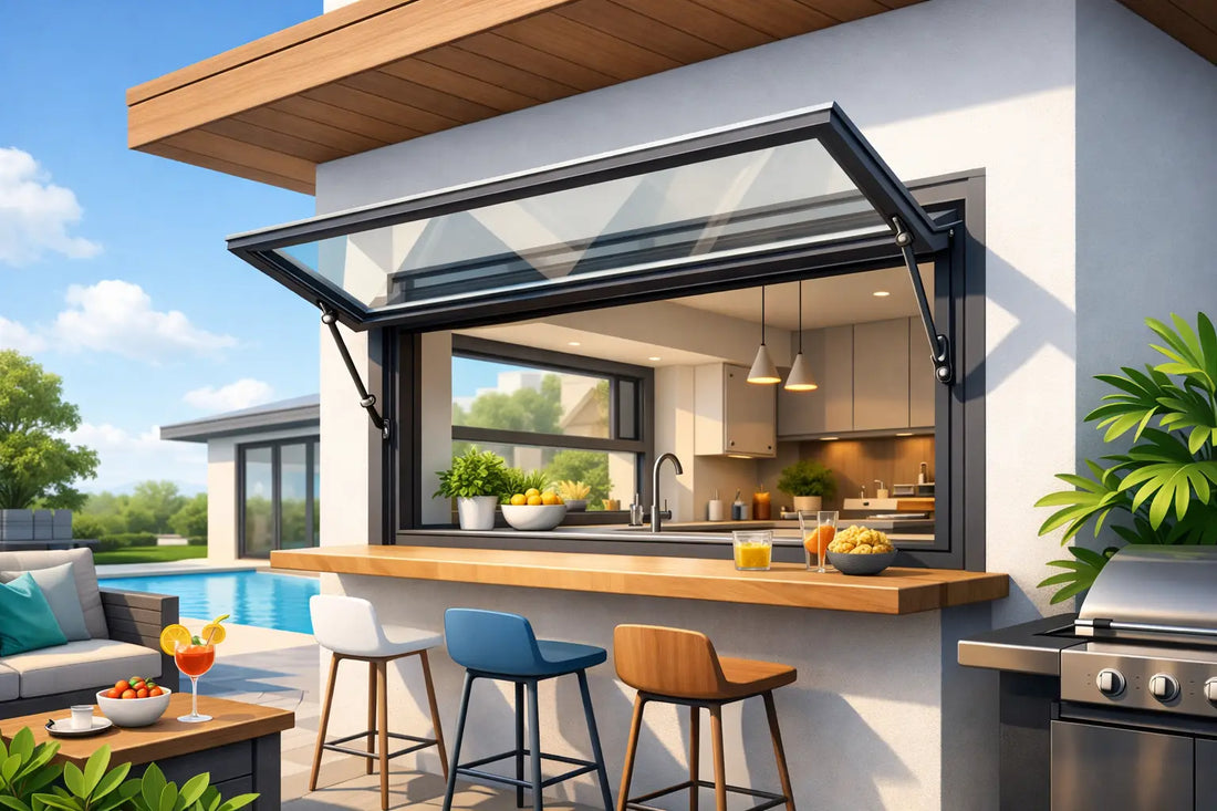 Fold Up Service Windows for Modern Homes