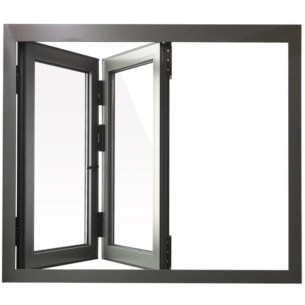 36"x36" custom energy-efficient aluminum bifold window