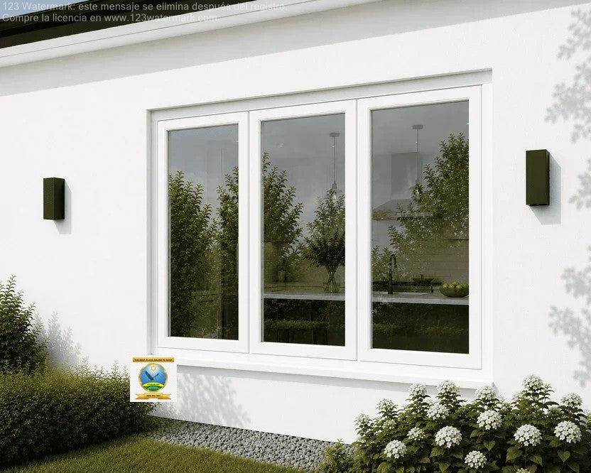 96"x42" custom energy-efficient aluminum bifold window