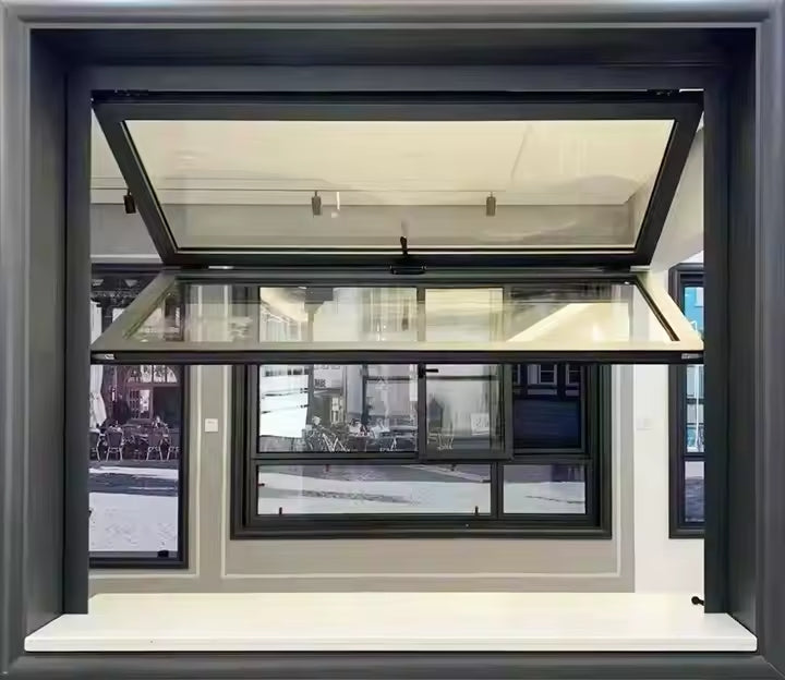 ALUMINUM FOLDING UP WINDOW 72"WX48"H IMAGE 2
