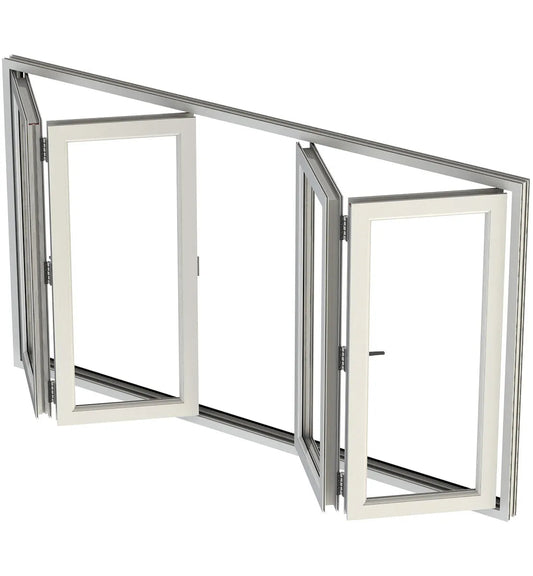 LT7 ONLINE.COM THE BEST PLACE TO SHOP ALUMINUM BIFOLD WINDOW 96"WX36"H - OUT SWING FROM EXTERIOR VIEW IMAGE 0
