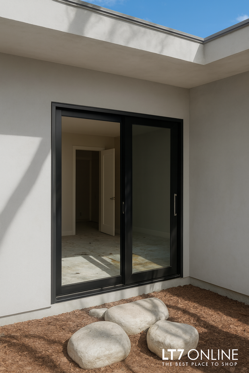 72"x80" custom energy efficient aluminum sliding doors