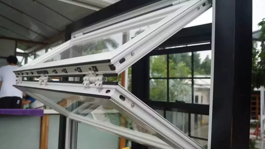 ALUMINUM FOLDING UP WINDOW 72"WX48"H - WHITE IMAGE