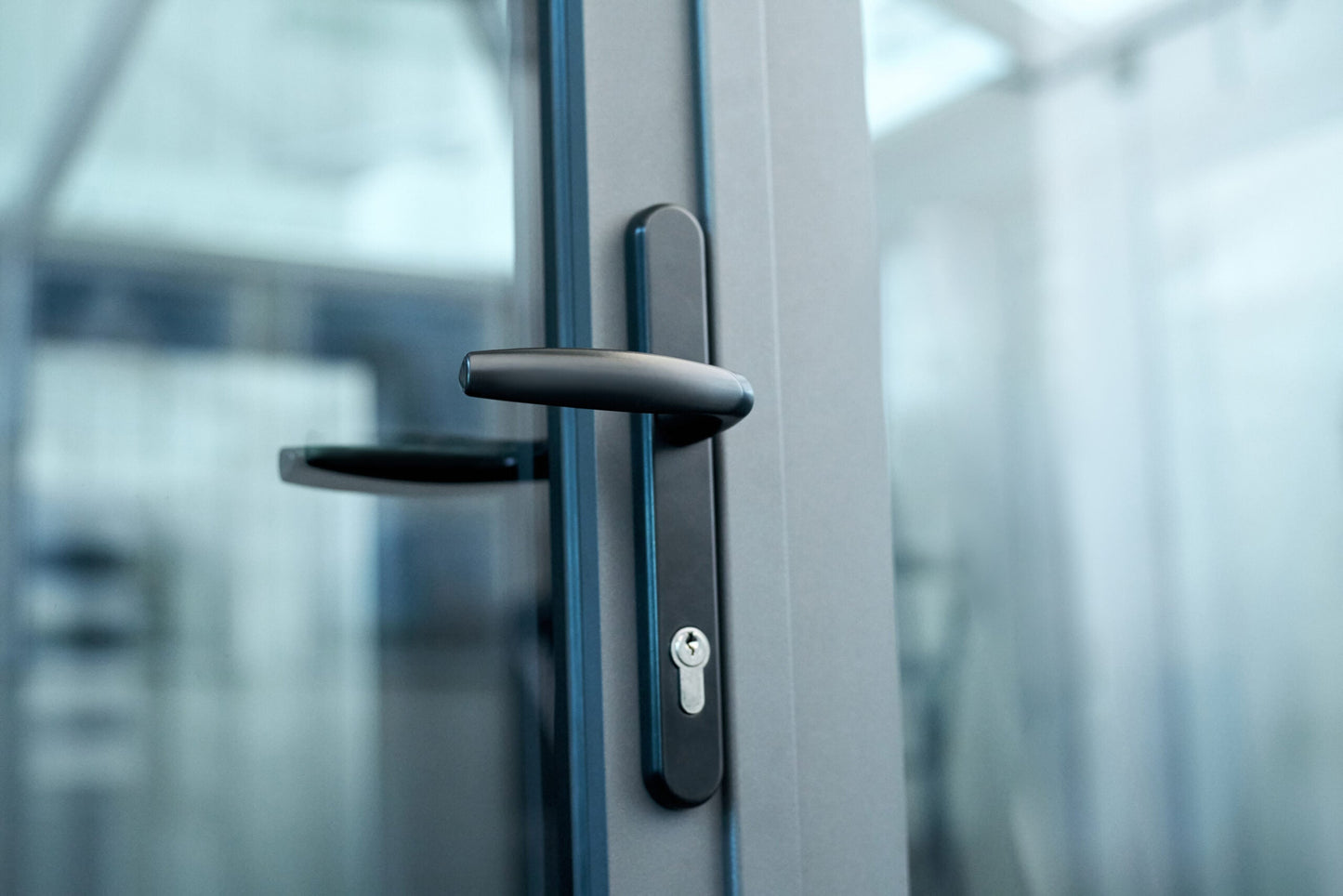 ALUMINUM BIFOLD DOOR 168"WX80"H - OUT SWING FROM EXTERIOR VIEW IMAGE 6