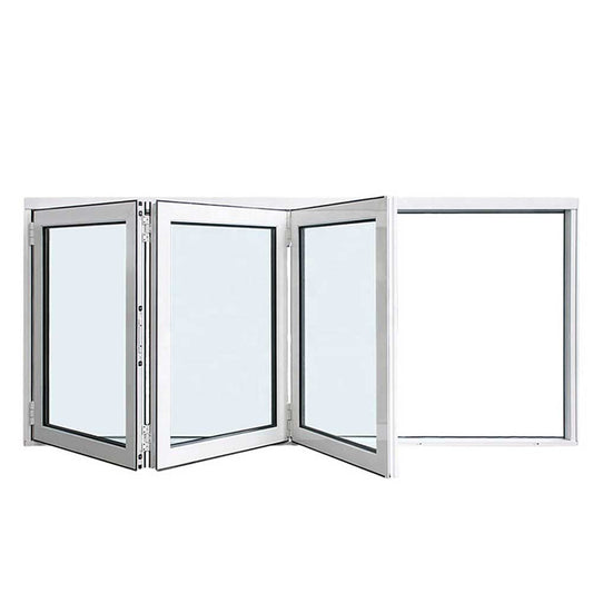 LT7 ONLINE.COM THE BEST PLACE TO SHOP ALUMINUM BIFOLD WINDOW 72"WX48"H - OUT SWING FROM EXTERIOR VIEW IMAGE 0
