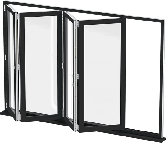 LT7 ONLINE.COM THE BEST PLACE TO SHOP ALUMINUM BIFOLD WINDOW 72"WX36"H - OUT SWING FROM EXTERIOR VIEW IMAGE 0