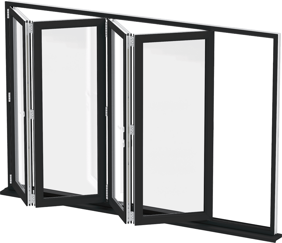 LT7 ONLINE.COM THE BEST PLACE TO SHOP ALUMINUM BIFOLD WINDOW 72"WX36"H - OUT SWING FROM EXTERIOR VIEW IMAGE 0