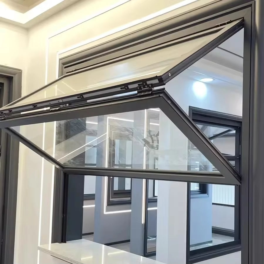 ALUMINUM FOLDING UP WINDOW 72"WX48"H IMAGE 1